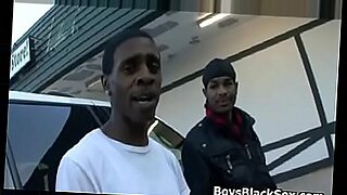 3 black guys cum in her amateur mouth she