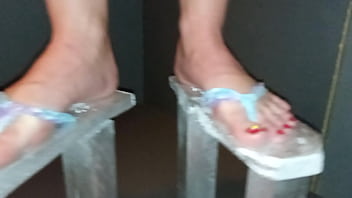 fucked in thong sandals