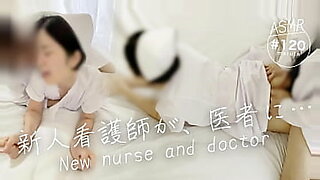 exciting nurse stuffing her patient