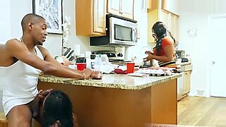 mom and sun boobs drinking milke to kitchen xxx