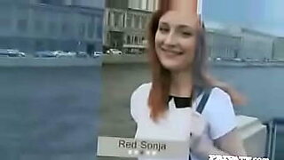 three beautiful russian teen girls outdoor fun