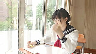 tiny japanese girl gags on big black cock outdoor