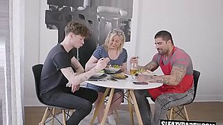 family stroke step mom fucks son while dad is away