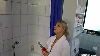 step sister in toliet