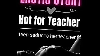 horny darkhaired milf teacher seducing her student in the classroom