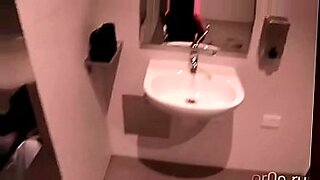 guy riding fat cock in public toilet gay porn