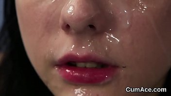 mouth cum compilation tits
