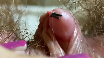 close up with teen showing pink cunt siquerting wet pussy