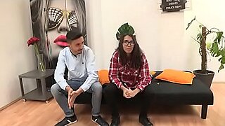 fake russian casting with a blonde teen