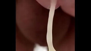 huge cum load in mouth and swallow