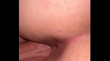 close up doggy style cum penetration