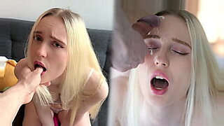 blond maid forced by asian guy