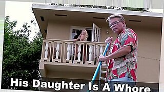 daughter helpping dad
