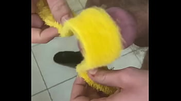 hairy pussy lips hanging out of panties with cock in action