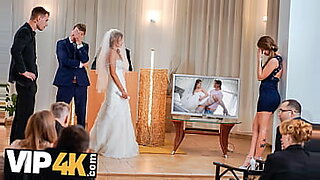 beautiful bride cheats on her wedding day with the best man