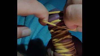 rubber band cbt femdom