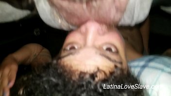 hot latina tranny rides white cock close up pov